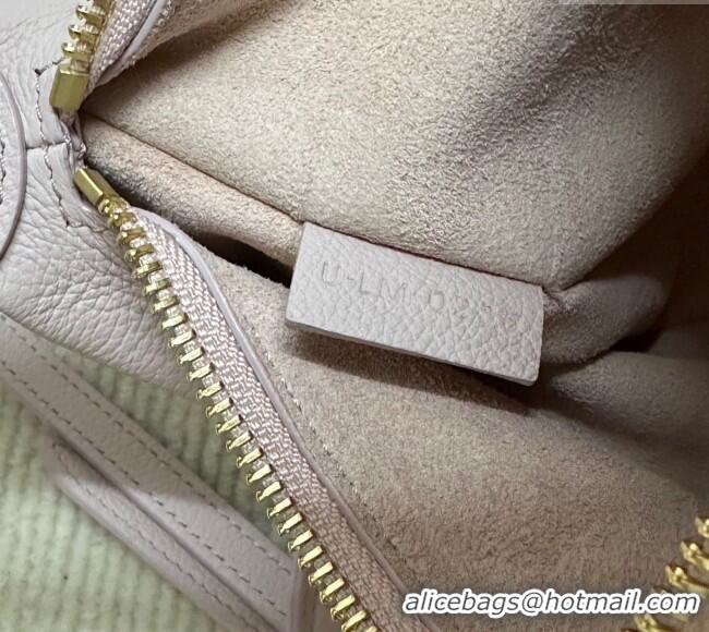 Classic Cheap Celine Teen Lulu Bag in Grained Calfskin 120723 Bleached Pink 2025