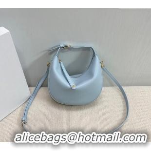 Best Price Celine Teen Lulu Bag in Grained Calfskin 120723 Glacier Blue 2025