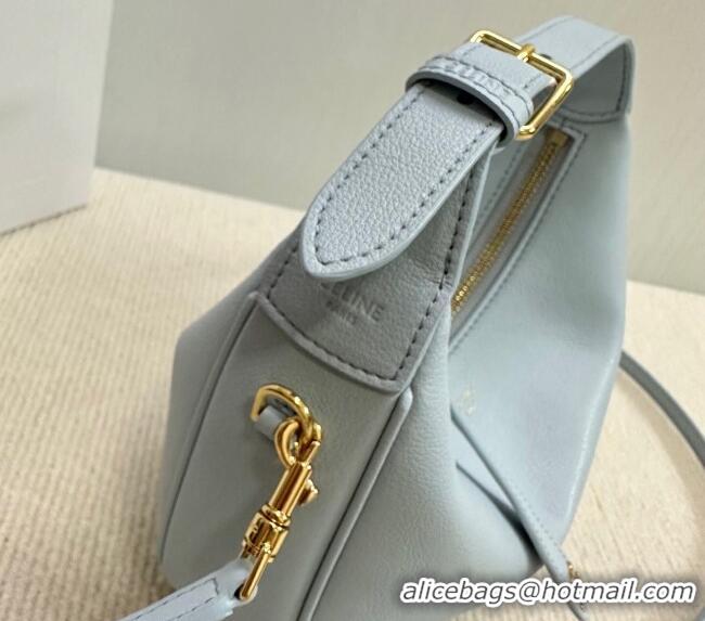 Best Price Celine Teen Lulu Bag in Grained Calfskin 120723 Glacier Blue 2025