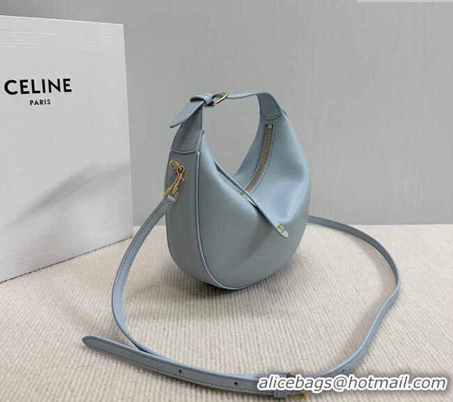 Best Price Celine Teen Lulu Bag in Grained Calfskin 120723 Glacier Blue 2025