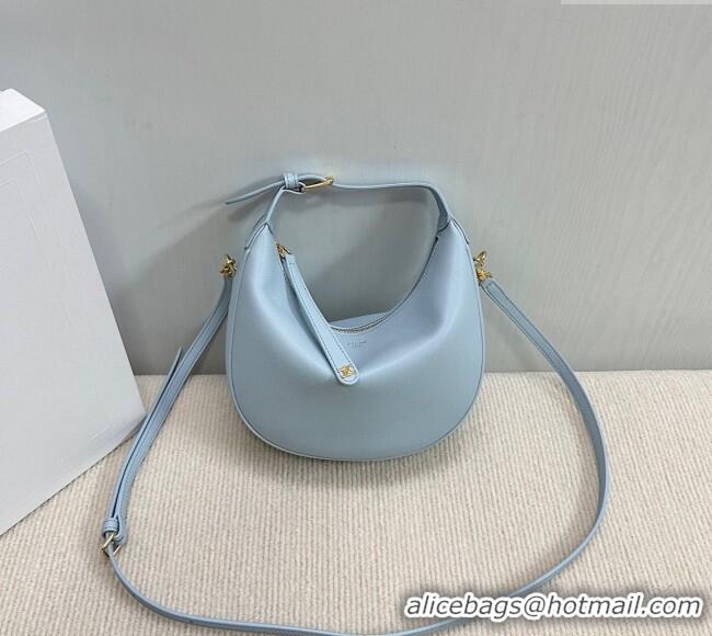 Best Price Celine Teen Lulu Bag in Grained Calfskin 120723 Glacier Blue 2025