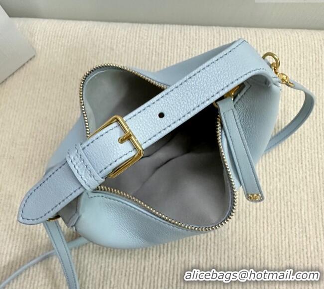 Best Price Celine Teen Lulu Bag in Grained Calfskin 120723 Glacier Blue 2025