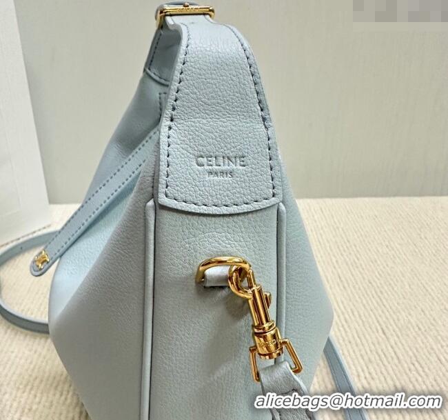 Best Price Celine Teen Lulu Bag in Grained Calfskin 120723 Glacier Blue 2025
