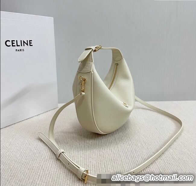 Spot Bulk Celine Teen Lulu Bag in Grained Calfskin 120723 White 2025