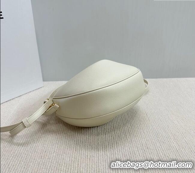 Spot Bulk Celine Teen Lulu Bag in Grained Calfskin 120723 White 2025