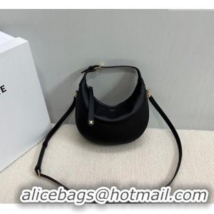 New Fashion Celine Teen Lulu Bag in Grained Calfskin 120723 Black 2025