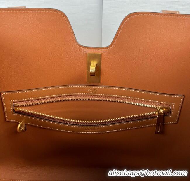 Buy Discount Celine Cabas 16 Tote Bag in Smooth Calfskin 112583 Tan Brown 2025