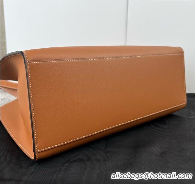 Buy Discount Celine Cabas 16 Tote Bag in Smooth Calfskin 112583 Tan Brown 2025