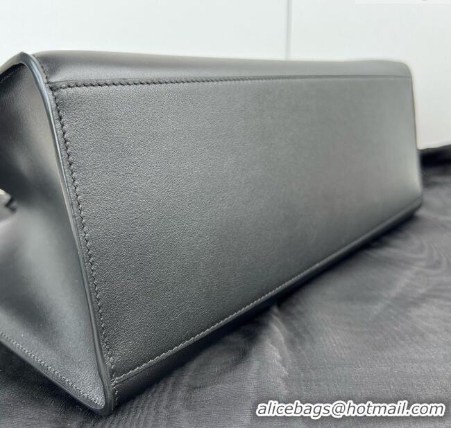 Best Grade Celine Cabas 16 Tote Bag in Smooth Calfskin 112583 Black 2025