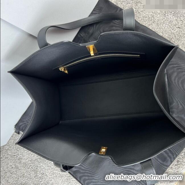 Best Grade Celine Cabas 16 Tote Bag in Smooth Calfskin 112583 Black 2025