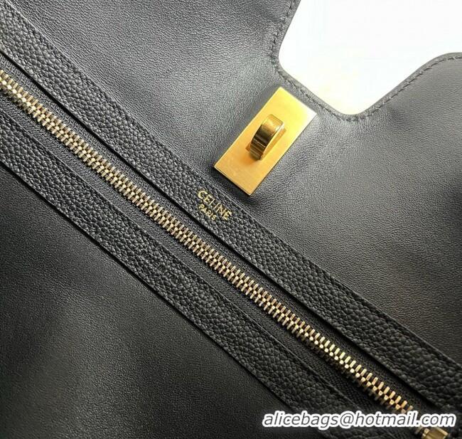 Elegant Discount Celine Cabas 16 Tote Bag in Grained Calfskin 112583 Black 2025