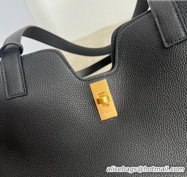 Elegant Discount Celine Cabas 16 Tote Bag in Grained Calfskin 112583 Black 2025