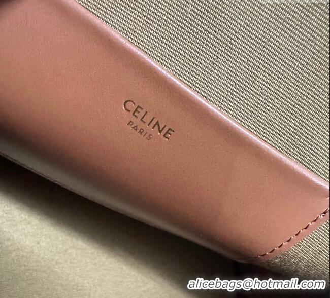 New Cheap Celine Teen Honorine Bag in Triomphe Canvas and Calfskin 120682 Brown 2025