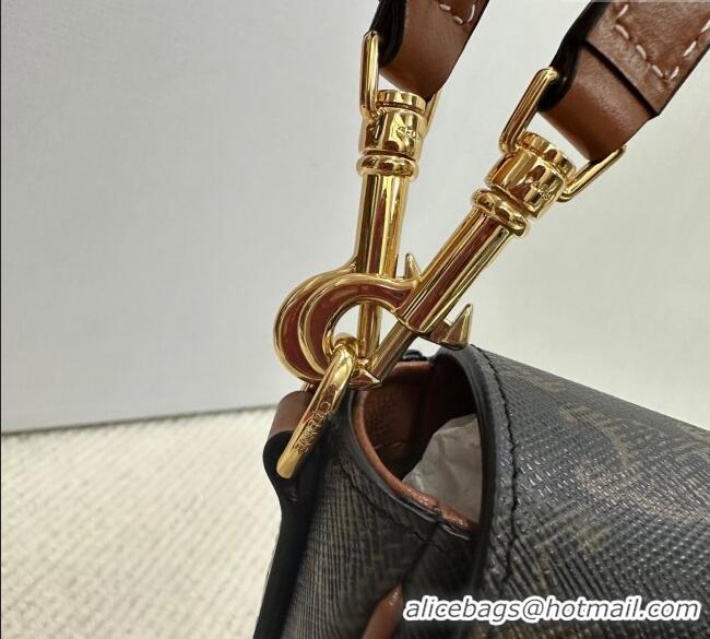 Best Price Celine Folco Shoulder Bag in Triomphe Canvas and Calfskin 122652 Brown 2025