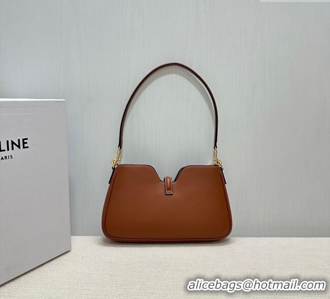 Spot Wholesale Celine Shoulder Camille16 Soft Bag in Smooth Calfskin 122073 Brown 2025