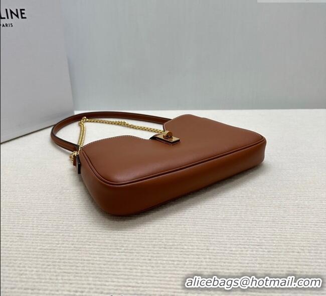 Spot Wholesale Celine Shoulder Camille16 Soft Bag in Smooth Calfskin 122073 Brown 2025