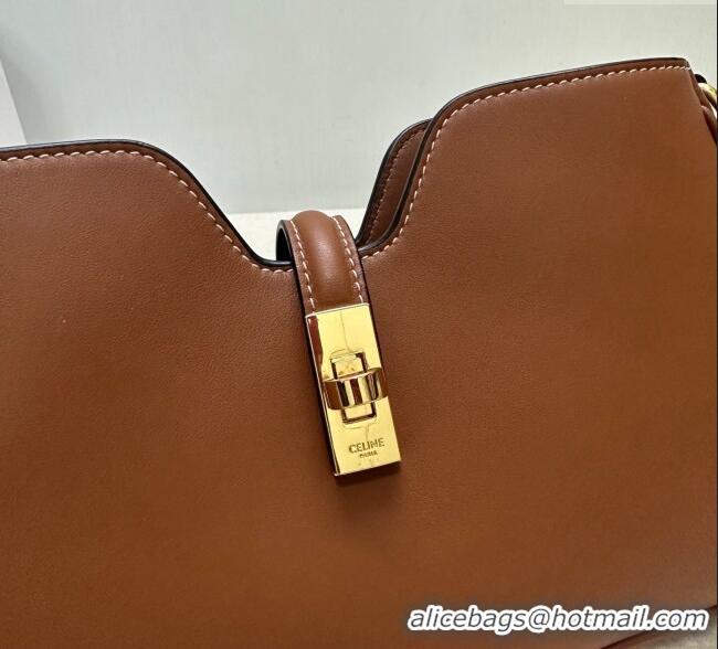 Spot Wholesale Celine Shoulder Camille16 Soft Bag in Smooth Calfskin 122073 Brown 2025