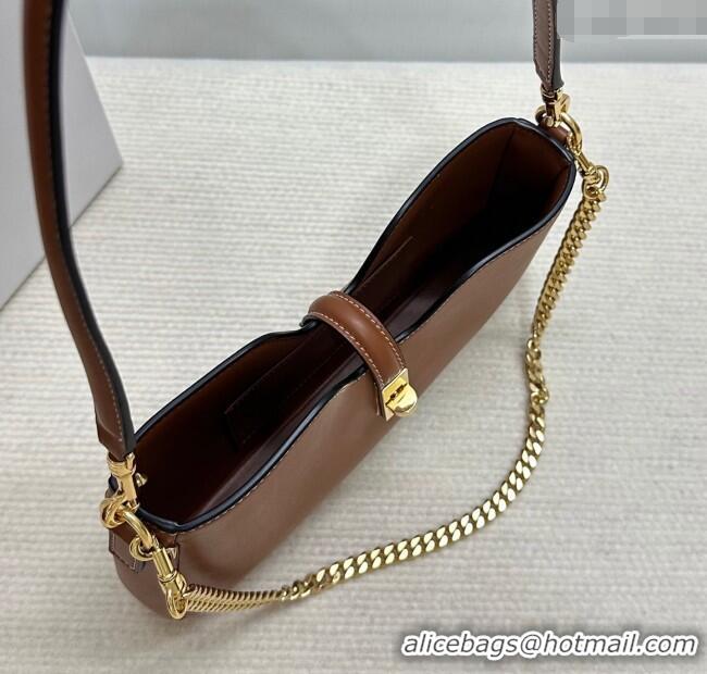 Spot Wholesale Celine Shoulder Camille16 Soft Bag in Smooth Calfskin 122073 Brown 2025