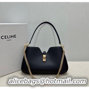 Buy Grade Celine Shoulder Camille16 Soft Bag in Smooth Calfskin 122073 Black 2025