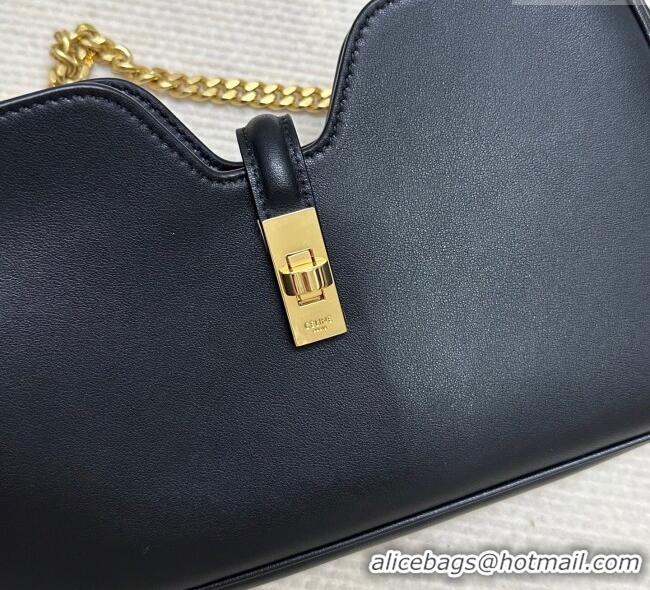 Buy Grade Celine Shoulder Camille16 Soft Bag in Smooth Calfskin 122073 Black 2025