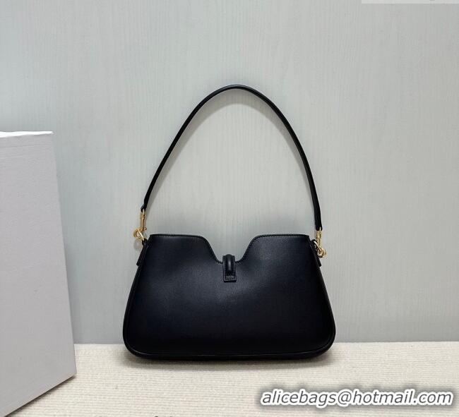 Buy Grade Celine Shoulder Camille16 Soft Bag in Smooth Calfskin 122073 Black 2025