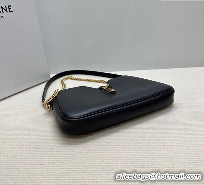Buy Grade Celine Shoulder Camille16 Soft Bag in Smooth Calfskin 122073 Black 2025