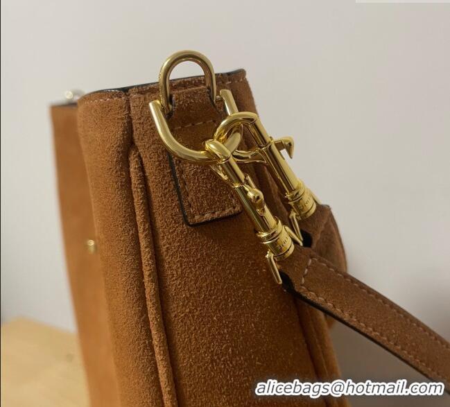 Top Grade Celine Medium Camille16 Soft Bag in Suede 119563 Brown 2025