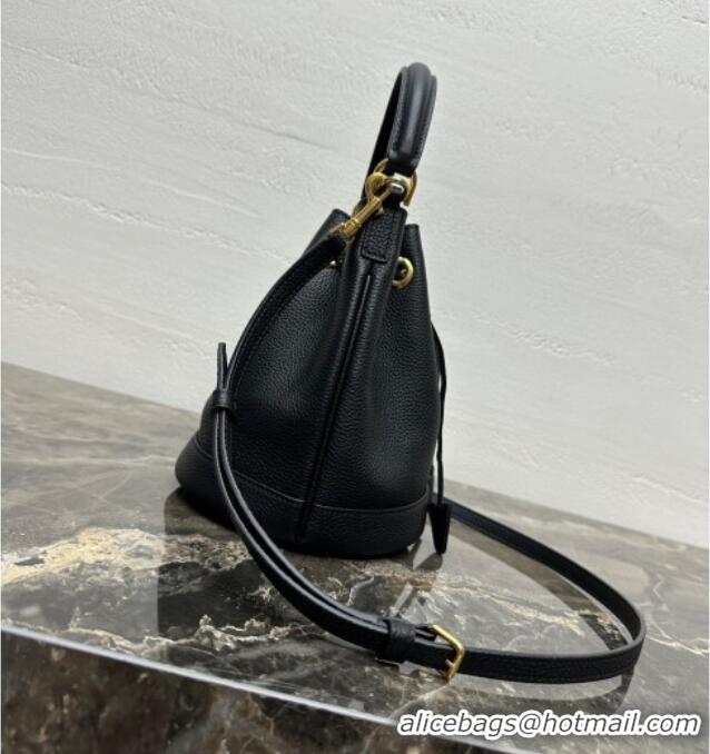 Market Sells Celine Teen Clara Bucket Bag in Supple Grained Calfskin 121673 Black 2025