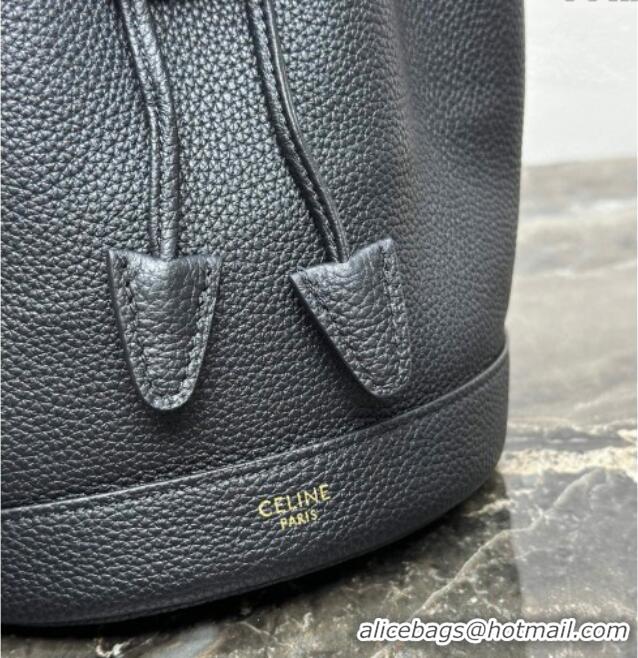 Market Sells Celine Teen Clara Bucket Bag in Supple Grained Calfskin 121673 Black 2025