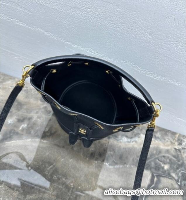 Market Sells Celine Teen Clara Bucket Bag in Supple Grained Calfskin 121673 Black 2025
