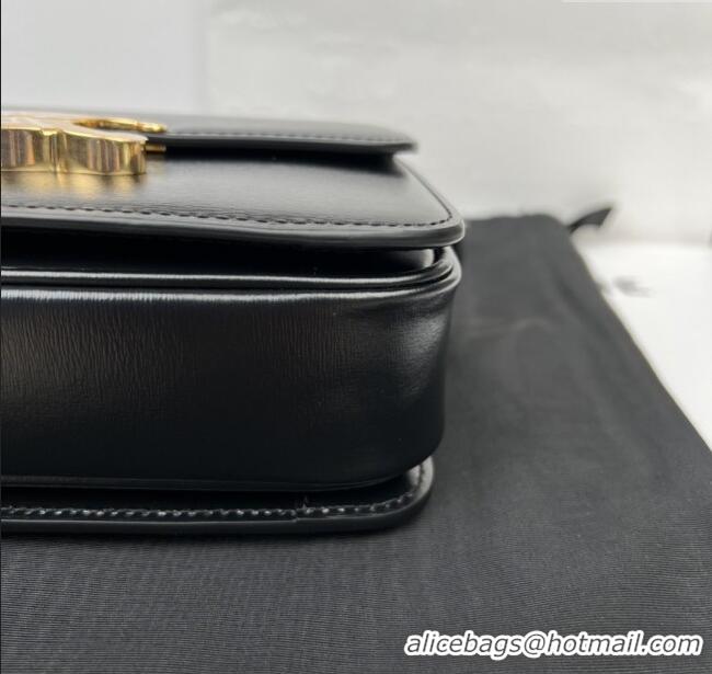 Spot Bulk Celine Teen Triomphe Bag in Shiny Calfskin 188423 Black 2025