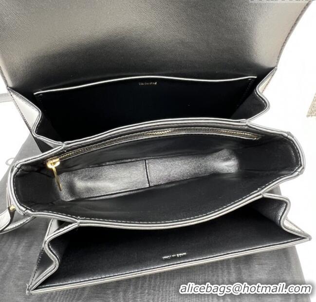 Buy Discount Celine Classique Triomphe Bag in Shiny Calfskin 187363 Black 2025