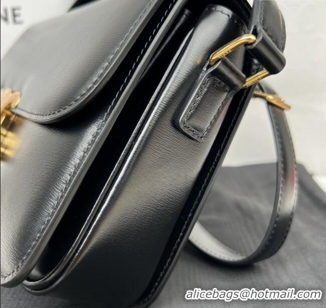 Buy Discount Celine Classique Triomphe Bag in Shiny Calfskin 187363 Black 2025