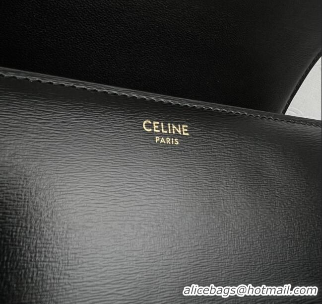 Buy Discount Celine Classique Triomphe Bag in Shiny Calfskin 187363 Black 2025