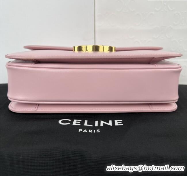 Buy Discount Celine Classique Triomphe Bag in Shiny Calfskin 187363 Sakura Pink 2025