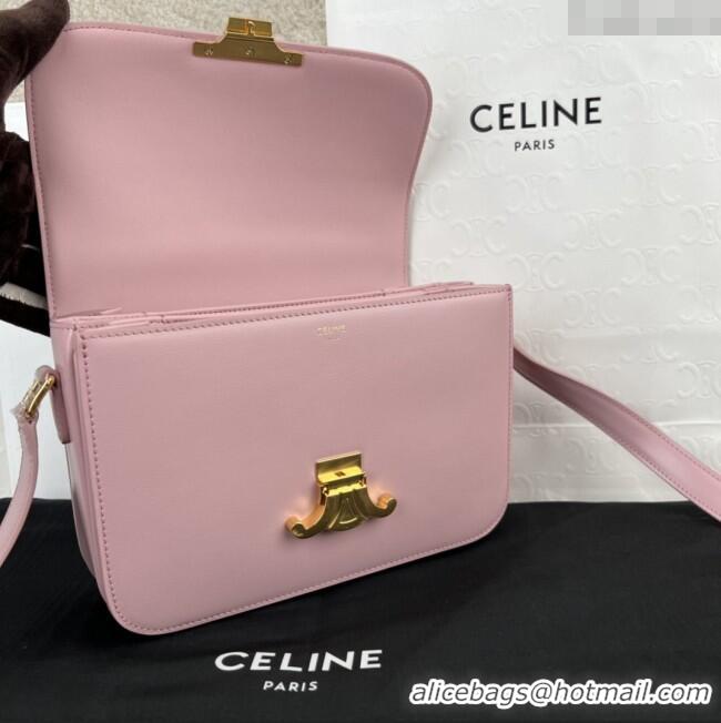 Buy Discount Celine Classique Triomphe Bag in Shiny Calfskin 187363 Sakura Pink 2025