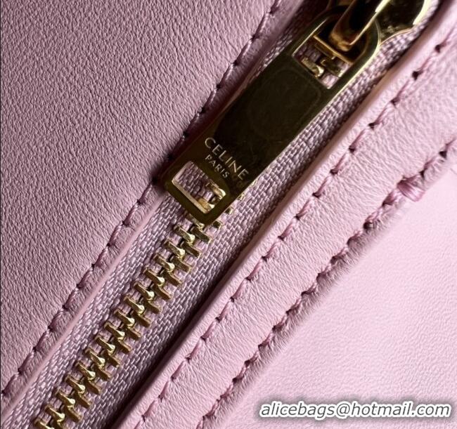 Buy Discount Celine Classique Triomphe Bag in Shiny Calfskin 187363 Sakura Pink 2025