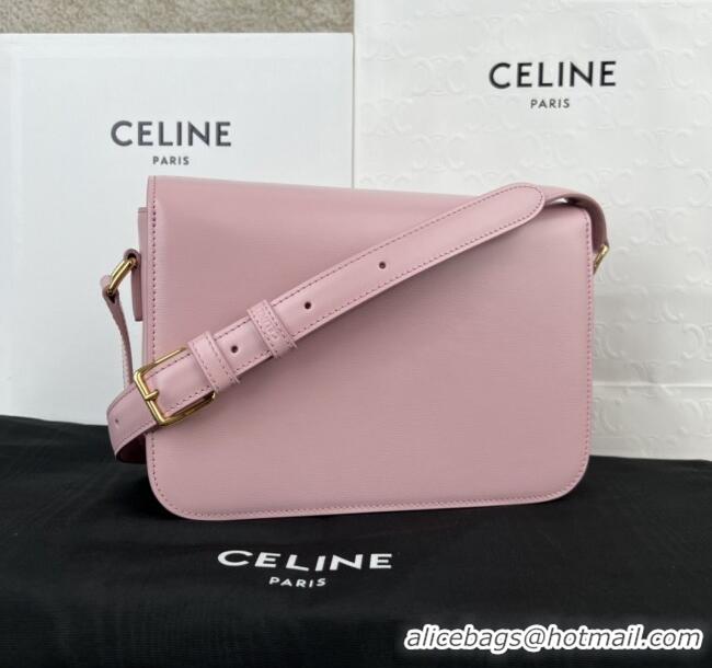 Buy Discount Celine Classique Triomphe Bag in Shiny Calfskin 187363 Sakura Pink 2025