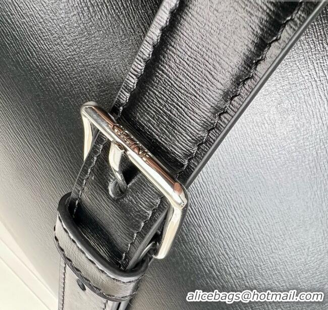 Top Grade Celine Classique Triomphe Bag in Shiny Calfskin 187363 Black/Silver 2025