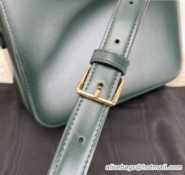 Best Price Celine Classique Triomphe Bag in Shiny Calfskin 187363 Dark Green 2025