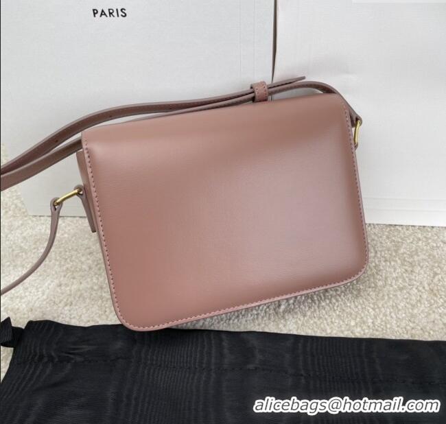 Best Price Celine Teen Triomphe Bag in Shiny Calfskin 188423 Pale Pink 2025