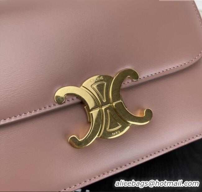 Best Price Celine Teen Triomphe Bag in Shiny Calfskin 188423 Pale Pink 2025