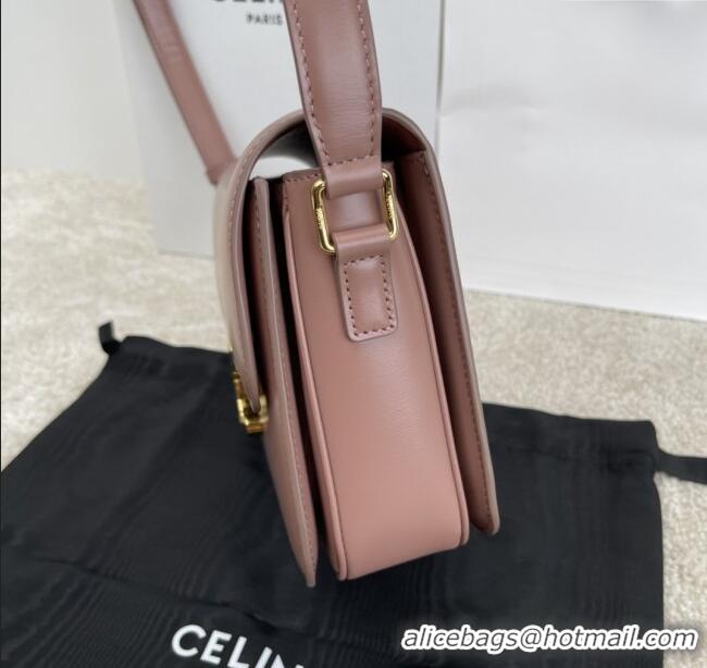 Spot Discount Celine Classique Triomphe Bag in Shiny Calfskin 187363 Pale Pink 2025