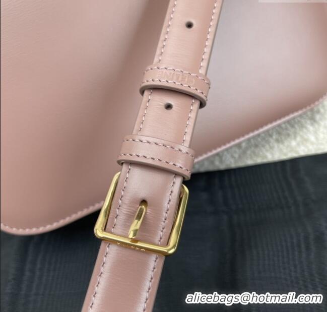 Spot Discount Celine Classique Triomphe Bag in Shiny Calfskin 187363 Pale Pink 2025