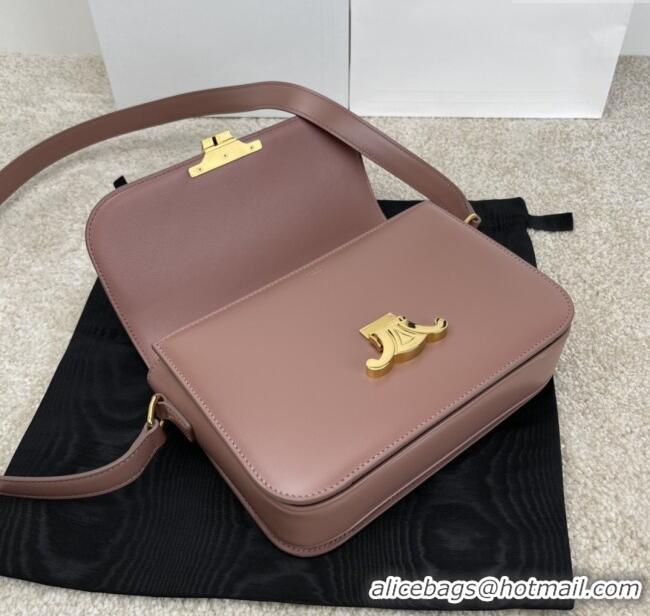 Spot Discount Celine Classique Triomphe Bag in Shiny Calfskin 187363 Pale Pink 2025