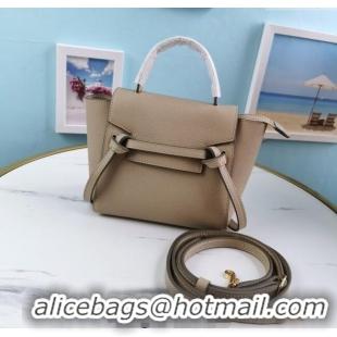 Low Cost Celine Belt Pico Mini Bag in Grained Leather 194263 Beige 2025