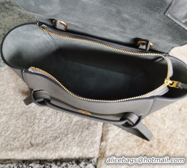 Inexpensive Celine Belt Pico Nano Bag in Grained Leather 189003 Grey 2025