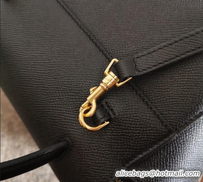 Reasonable Price Celine Belt Pico Nano Bag in Grained Leather 189003 Black 2025