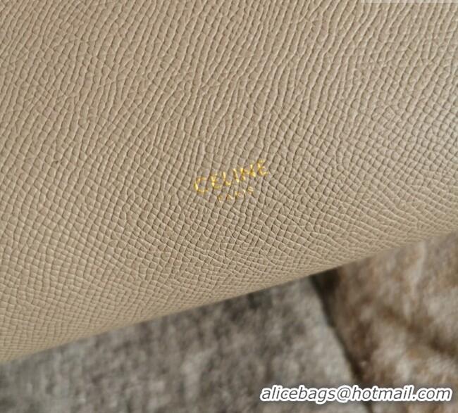 Best Product Celine Belt Pico Nano Bag in Grained Leather 189003 Beige 2025