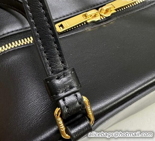 Top Quality Celine Folded Shoulder Bag in Calfskin Leather 111383 Black 2025